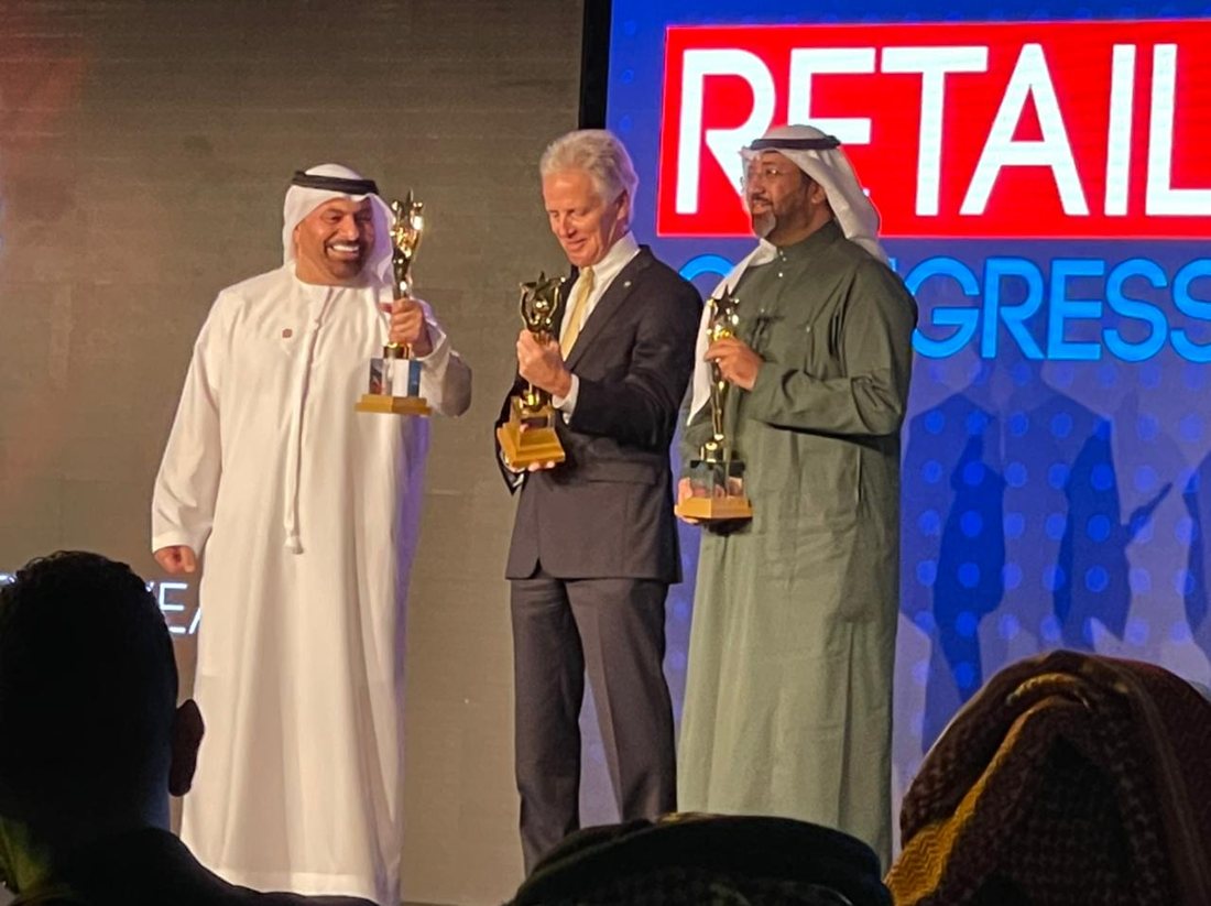 On stage with the winners, Dubai 2019